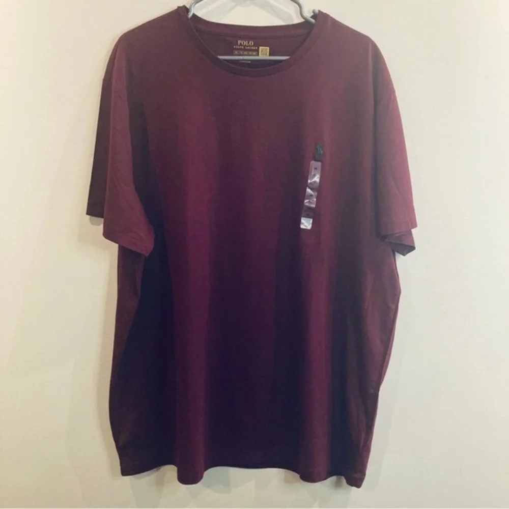 Polo by Ralph Lauren Men's Maroon Short Sleeve Crew Tee